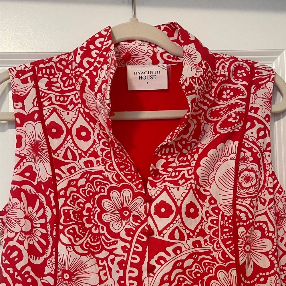 NWT! Tuckernuck/Hyacinth House and White Floral Midi Dress, Size Small - Picture 6 of 12